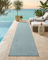Seaside Serenity Collection Area Rug - Veranda (Aquamarine) Runner Aquamarine  lifestyle 54