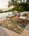 Seaside Blooms Collection Area Rug -  Lotus Rectangle Green  lifestyle 18
