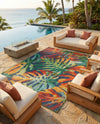 Coastal Terrace Collection Area Rug -  Pier Rectangle Multi  lifestyle 28