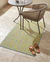 Urban Oasis Rugs Collection Area Rug -  Terrace (Yellow and Aqua) Rectangle Yellow and Aqua  lifestyle 13