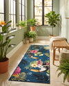 Seaside Blooms Collection Area Rug -  Leaf Runner Multi  lifestyle 60