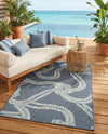 Seaside Haven Rugs Collection Area Rug -  Boardwalk Rectangle Navy Blue  lifestyle 13