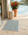 Urban Oasis Rugs Collection Area Rug -  Rooftop (Teal) Rectangle Teal  lifestyle 8