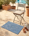 Seaside Serenity Collection Area Rug - Veranda (Blue) Rectangle Blue  lifestyle 43