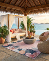 Seaside Blooms Collection Area Rug - Haven Rectangle Pink  lifestyle 50