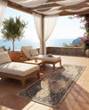 Patio Heritage Collection Area Rug -  Charleston (Beige) Runner Beige  lifestyle 58