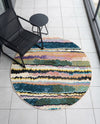 Urban Terrace Collection Area Rug -  Capri Round Multi  lifestyle 64