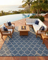 Savannah Pergola Collection Area Rug - Arbor (Navy Blue) Rectangle Navy Blue  lifestyle 18