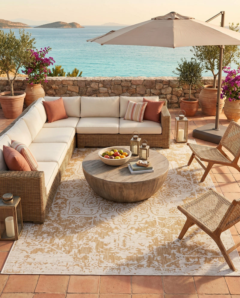 Urban Oasis Rugs Collection Area Rug -  Penthouse (Beige) Rectangle Beige  lifestyle 9