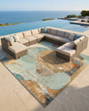 Urban Terrace Collection Area Rug -  Portico Square Multi  lifestyle 48