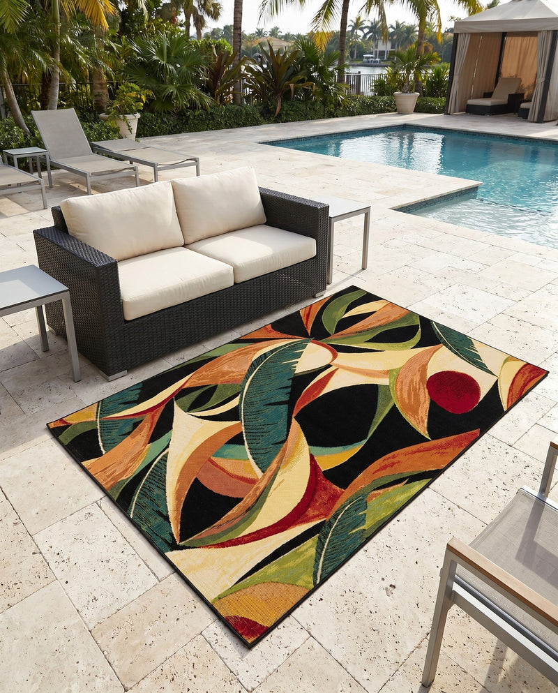 Seaside Blooms Collection Area Rug -  Tivoli Rectangle Multi  lifestyle 30
