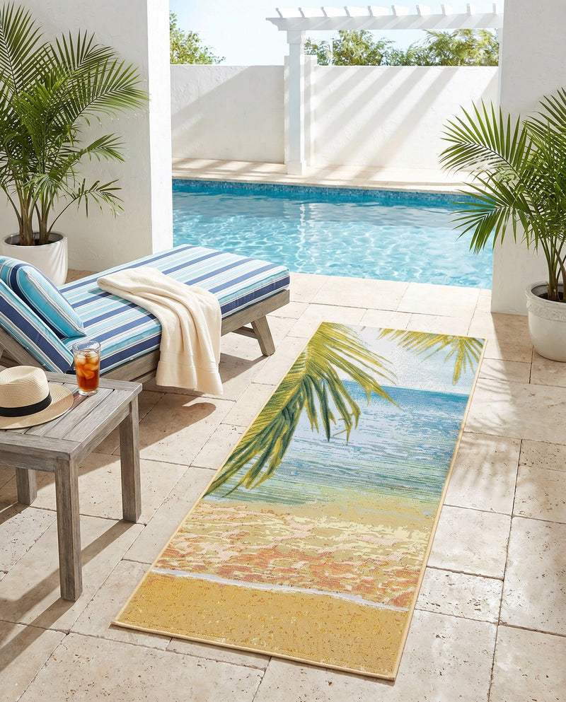 Seaside Haven Rugs Collection Area Rug -  Tides Runner Multi  lifestyle 33