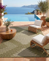 Urban Terrace Collection Area Rug -  Chelsea (Green) Rectangle Green  lifestyle 12