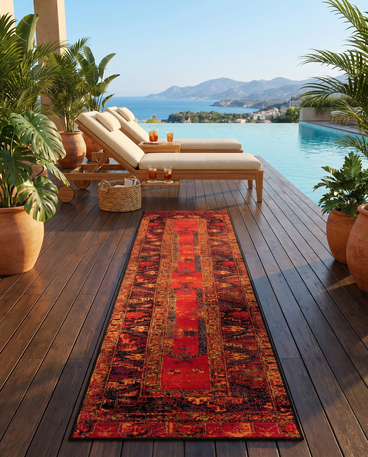 Safari Escape Rugs Collection Area Rug - Serengeti Runner Multi  lifestyle 173