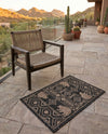 Mesa Oasis Rugs Collection Area Rug - Sundown Rectangle Black  lifestyle 34