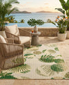 Seaside Blooms Collection Area Rug -  Ivy Rectangle Green  lifestyle 22