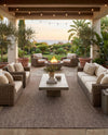 Seaside Serenity Collection Area Rug - Veranda (Light Brown) Rectangle Light Brown  lifestyle 17