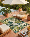 Seaside Blooms Collection Area Rug -  Ivy Rectangle Green  lifestyle 16