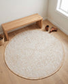 Tribal Terrace Treasures Collection Area Rug - Mayan Marina (Natural) Round Natural  lifestyle 28