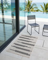 Urban Terrace Collection Area Rug -  Brooklyn Rectangle White and Black  lifestyle 25