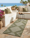 Urban Terrace Collection Area Rug -  Chelsea (Green) Runner Green  lifestyle 35