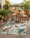 Seaside Blooms Collection Area Rug -  Tropic Rectangle Multi  lifestyle 33
