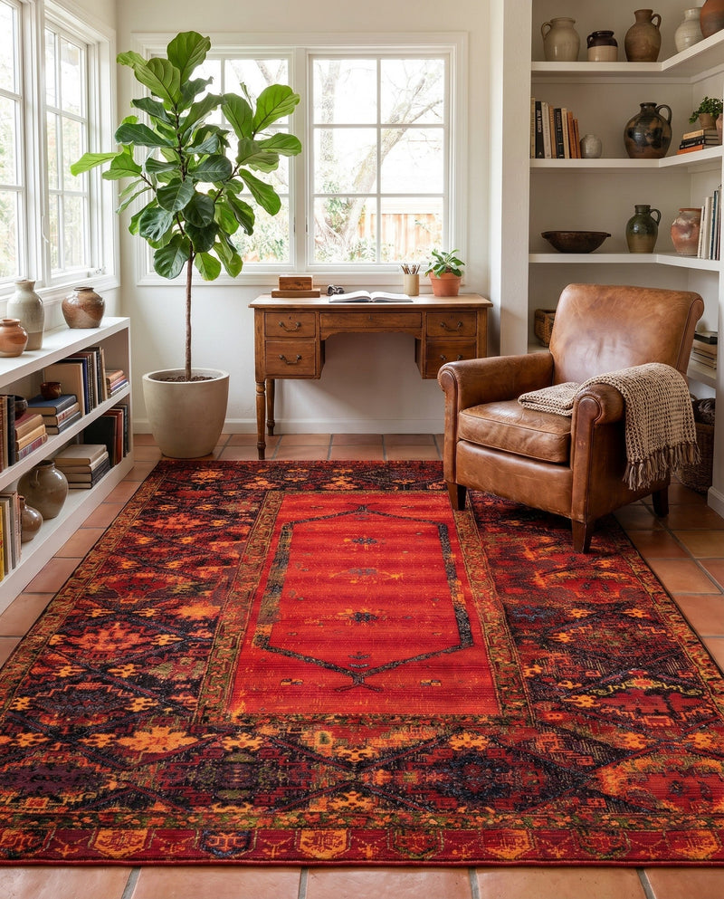 Safari Escape Rugs Collection Area Rug - Serengeti Rectangle Multi  lifestyle 22