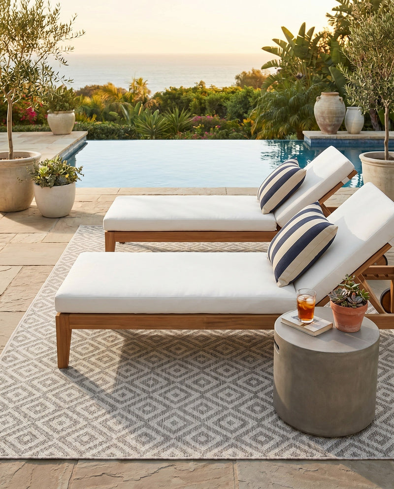 Urban Oasis Rugs Collection Area Rug -  Rooftop (Light Gray) Rectangle Light Gray  lifestyle 5