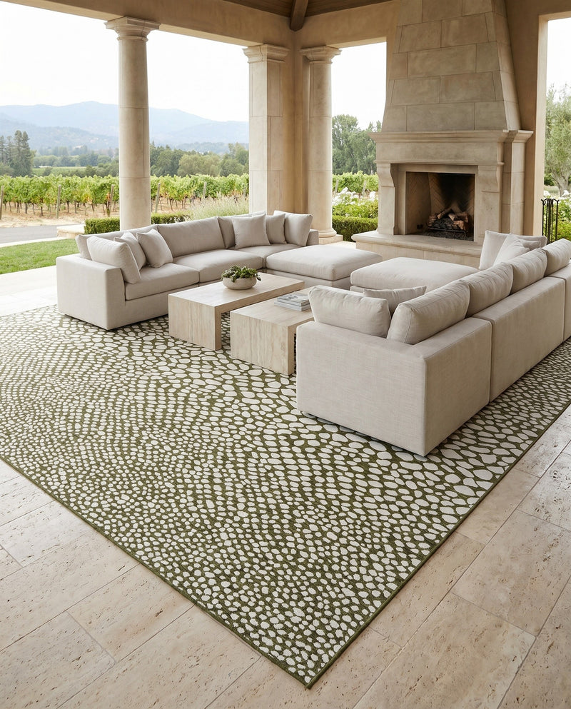 Urban Oasis Rugs Collection Area Rug -  Terrace (Green) Square Green  lifestyle 31