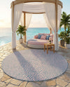 Urban Oasis Rugs Collection Area Rug -  Terrace (Pink and Aqua) Round Pink and Aqua  lifestyle 61