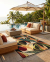 Seaside Blooms Collection Area Rug -  Tivoli Rectangle Multi  lifestyle 37