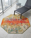 Urban Terrace Collection Area Rug -  Terrace Octagon Multi  lifestyle 60
