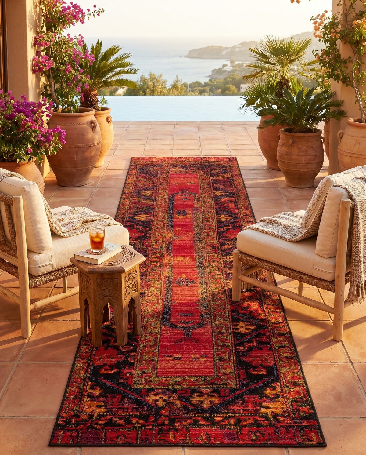 Safari Escape Rugs Collection Area Rug - Serengeti Runner Multi  lifestyle 151