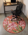 Seaside Blooms Collection Area Rug -  Kyoto Round Coral  lifestyle 65