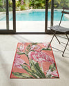Seaside Blooms Collection Area Rug -  Kyoto Rectangle Coral  lifestyle 22