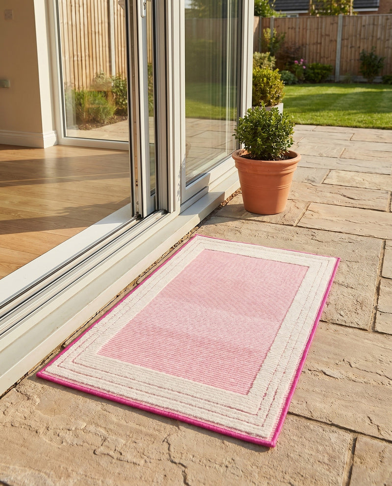 Bahama Breeze Outdoor Collection Area Rug -  Abaco Rectangle Pink  lifestyle 19