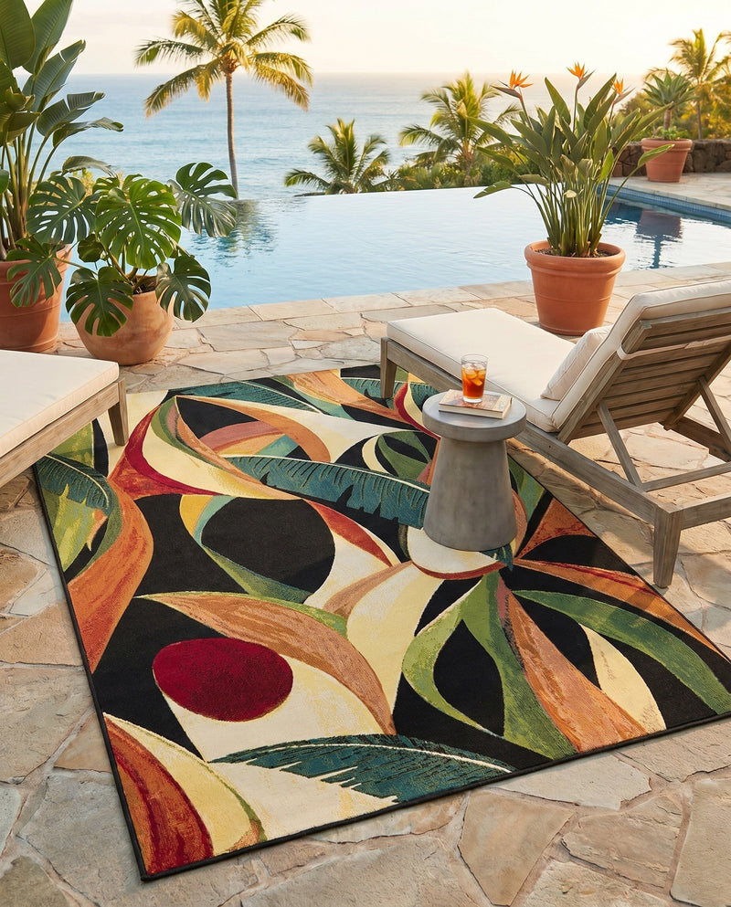 Seaside Blooms Collection Area Rug -  Tivoli Rectangle Multi  lifestyle 38