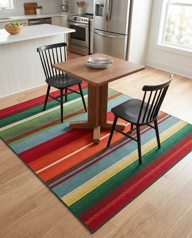 Urban Terrace Collection Area Rug -  Canopy Square Multi  lifestyle 39
