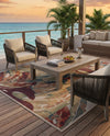 Coastal Terrace Collection Area Rug -  Wavecrest Rectangle Multi  lifestyle 30