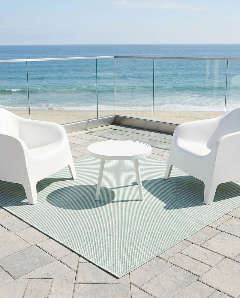Jill Zarin Sedona Oasis Outdoor Collection Area Rug - Coconino (Palm Green) Square Palm Green  lifestyle 15