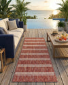 Urban Oasis Rugs Collection Area Rug -  District (Rust Red) Runner Rust Red  lifestyle 52