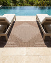 Urban Terrace Collection Area Rug -  Chelsea (Brown) Square Brown  lifestyle 14