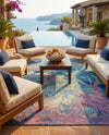Seaside Haven Rugs Collection Area Rug - Marina Rectangle Multi  lifestyle 35