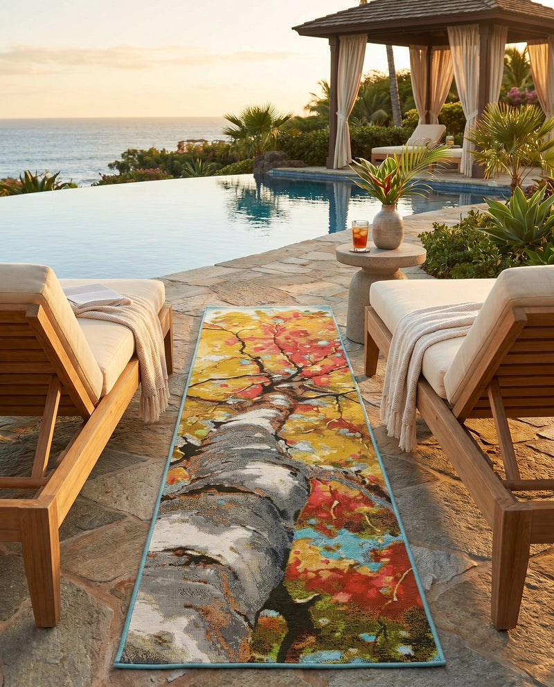 Seaside Blooms Collection Area Rug - Eden Runner Multi  lifestyle 51