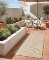 Urban Terrace Collection Area Rug -  Astoria (Taupe) Runner Taupe  lifestyle 61