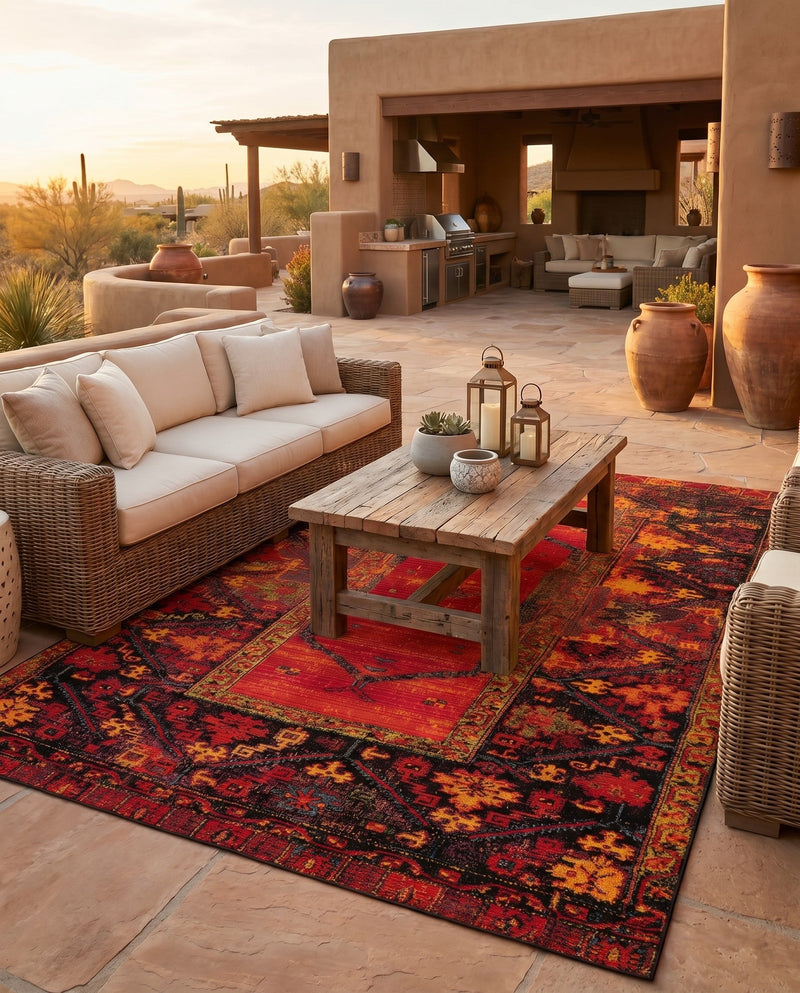 Safari Escape Rugs Collection Area Rug - Serengeti Rectangle Multi  lifestyle 43