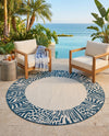 Savannah Escape Collection Area Rug - Serengeti Round Ivory  lifestyle 59