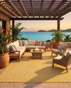 Seaside Serenity Collection Area Rug - Veranda (Corn Harvest Yellow) Rectangle Corn Harvest Yellow  lifestyle 8
