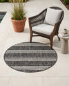 Urban Oasis Rugs Collection Area Rug -  District (Charcoal) Round Charcoal  lifestyle 34