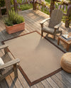 Terrace Fringe Collection Area Rug - Oceanside Rectangle Brown  lifestyle 57